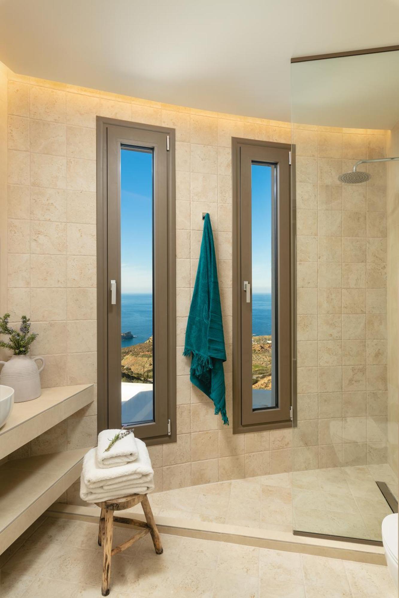 Minimalist Mediterranean Blue Key Villa With Sea View & Infinity Heated Pool Agia Pelagia  Exterior photo