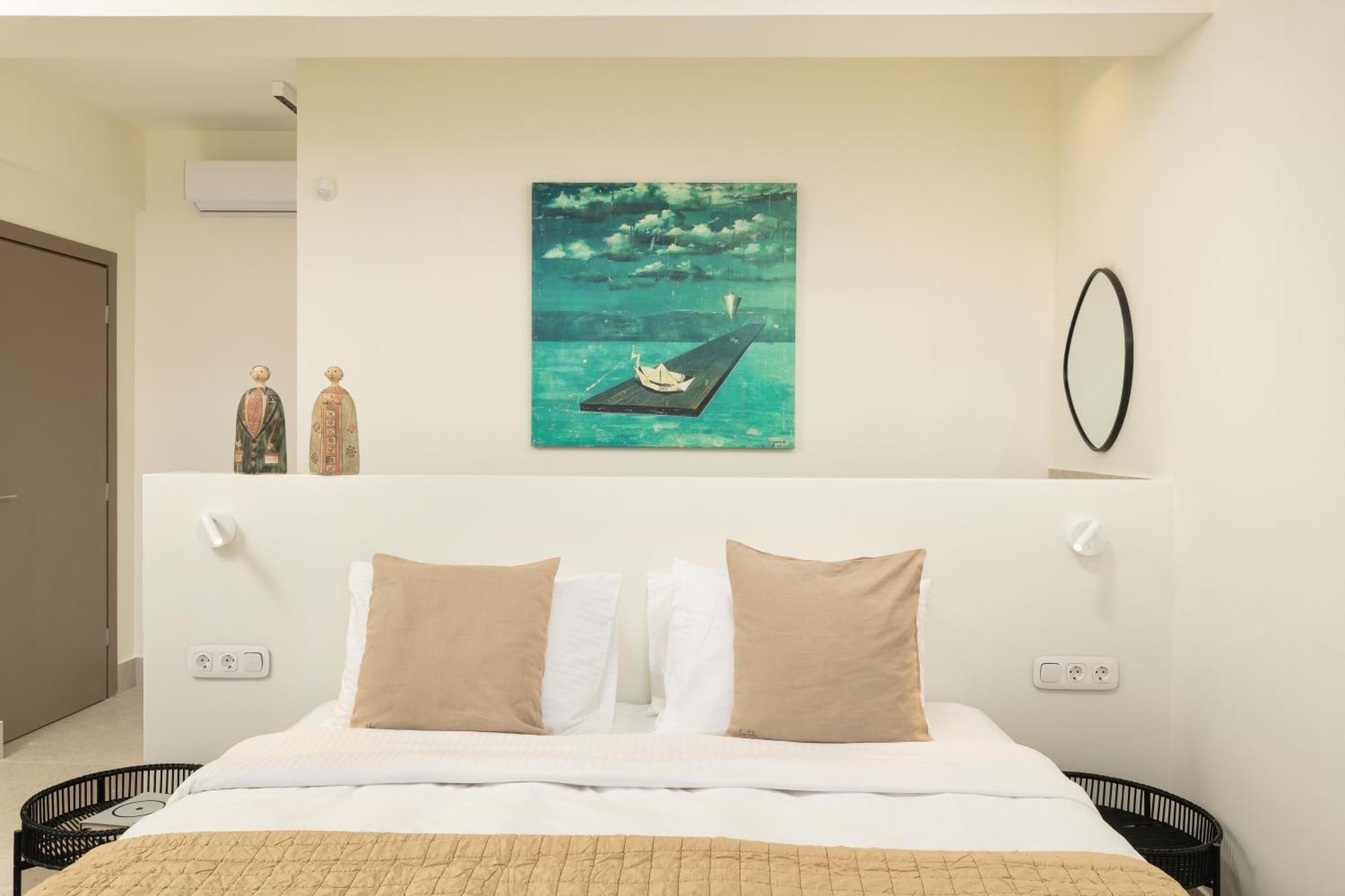 Minimalist Mediterranean Blue Key Villa With Sea View & Infinity Heated Pool Agia Pelagia  Exterior photo