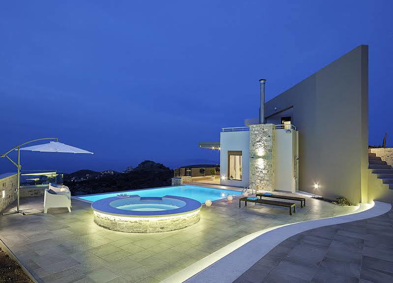 Minimalist Mediterranean Blue Key Villa With Sea View & Infinity Heated Pool Agia Pelagia  Exterior photo